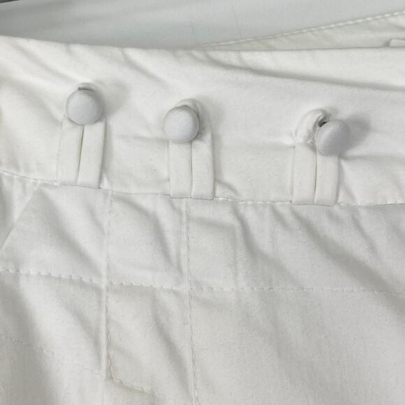 Abs by Allen Schwartz White Woven Wide Leg Pants - Picture 4 of 13